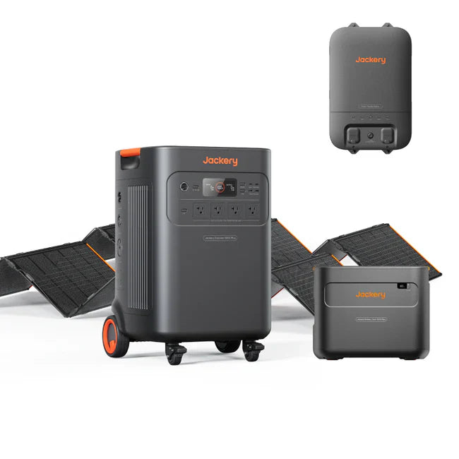 Jackery Explorer 5000 Plus (10kWh) Solar Generator + 2 x SolarSaga 500 X + Smart Transfer Switch