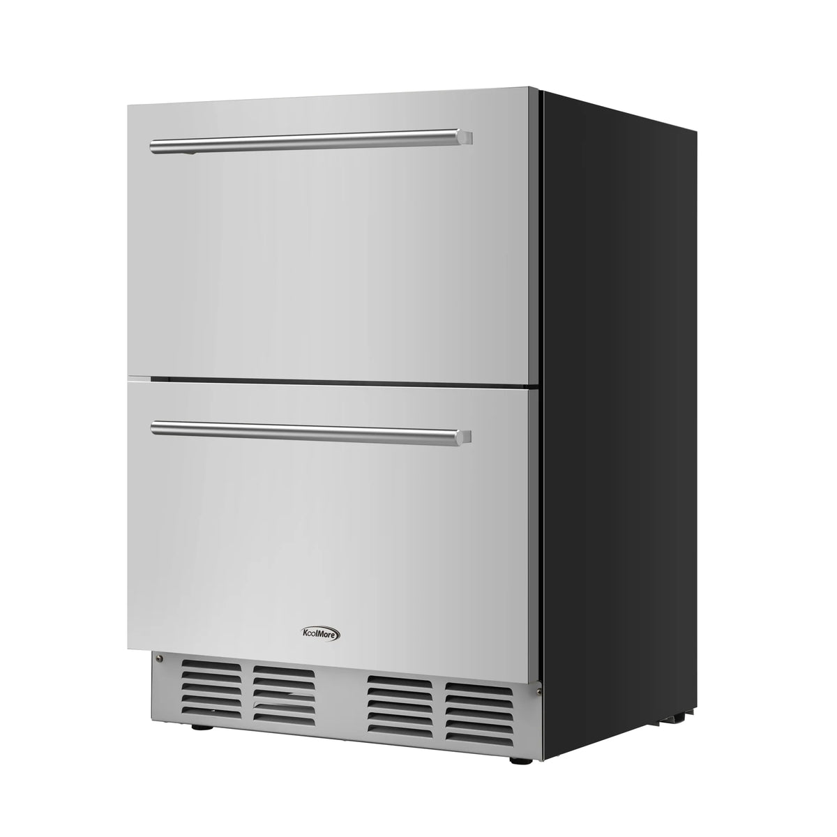 24 in. Built-in Two-Drawer Outdoor Refrigerator in Stainless-Steel