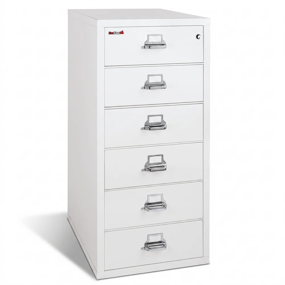 FireKing 6-Drawer Card, Check & Note Fireproof File Cabinet 6-2552-C