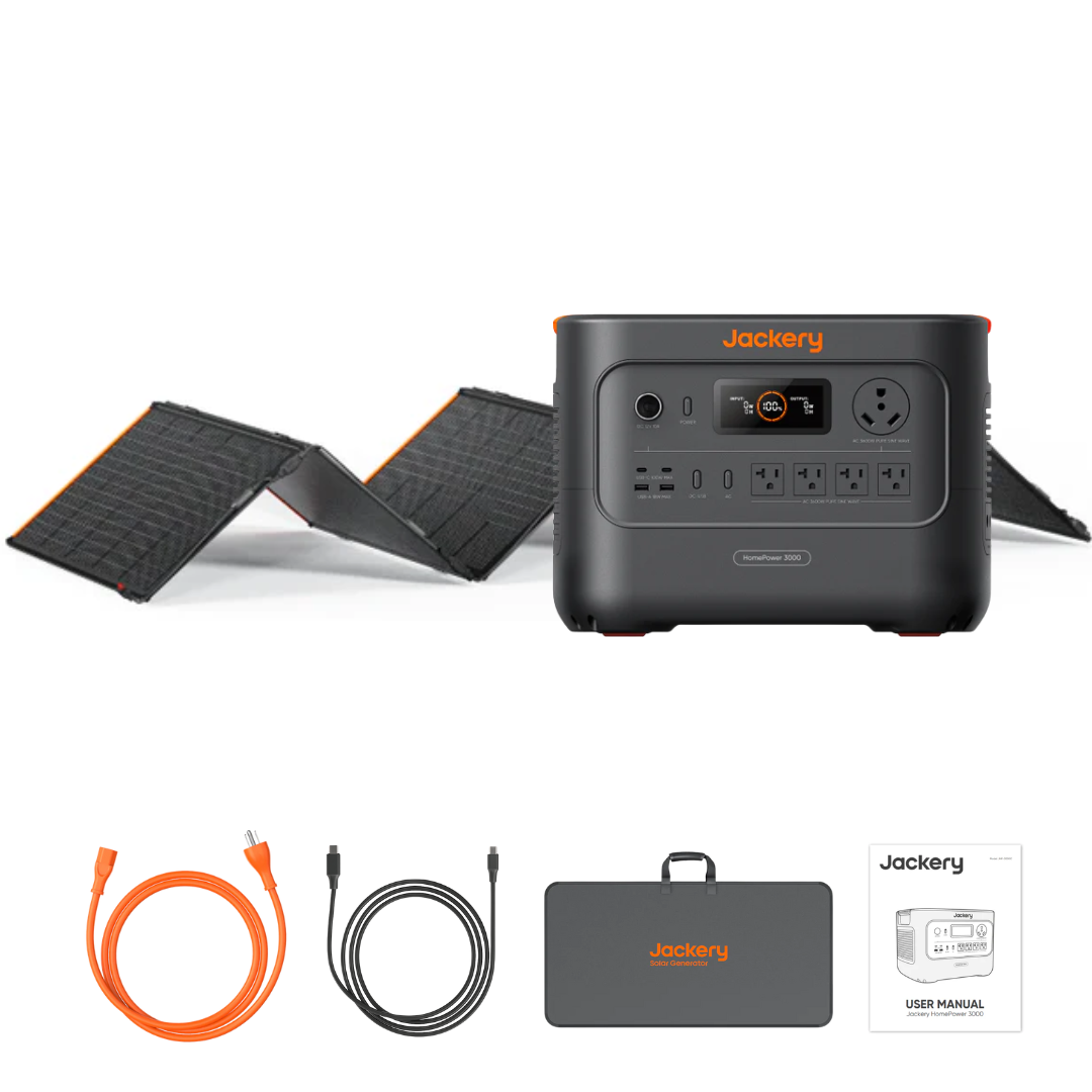 Jackery HomePower 3000 Solar Generator + SolarSaga 500X Kits