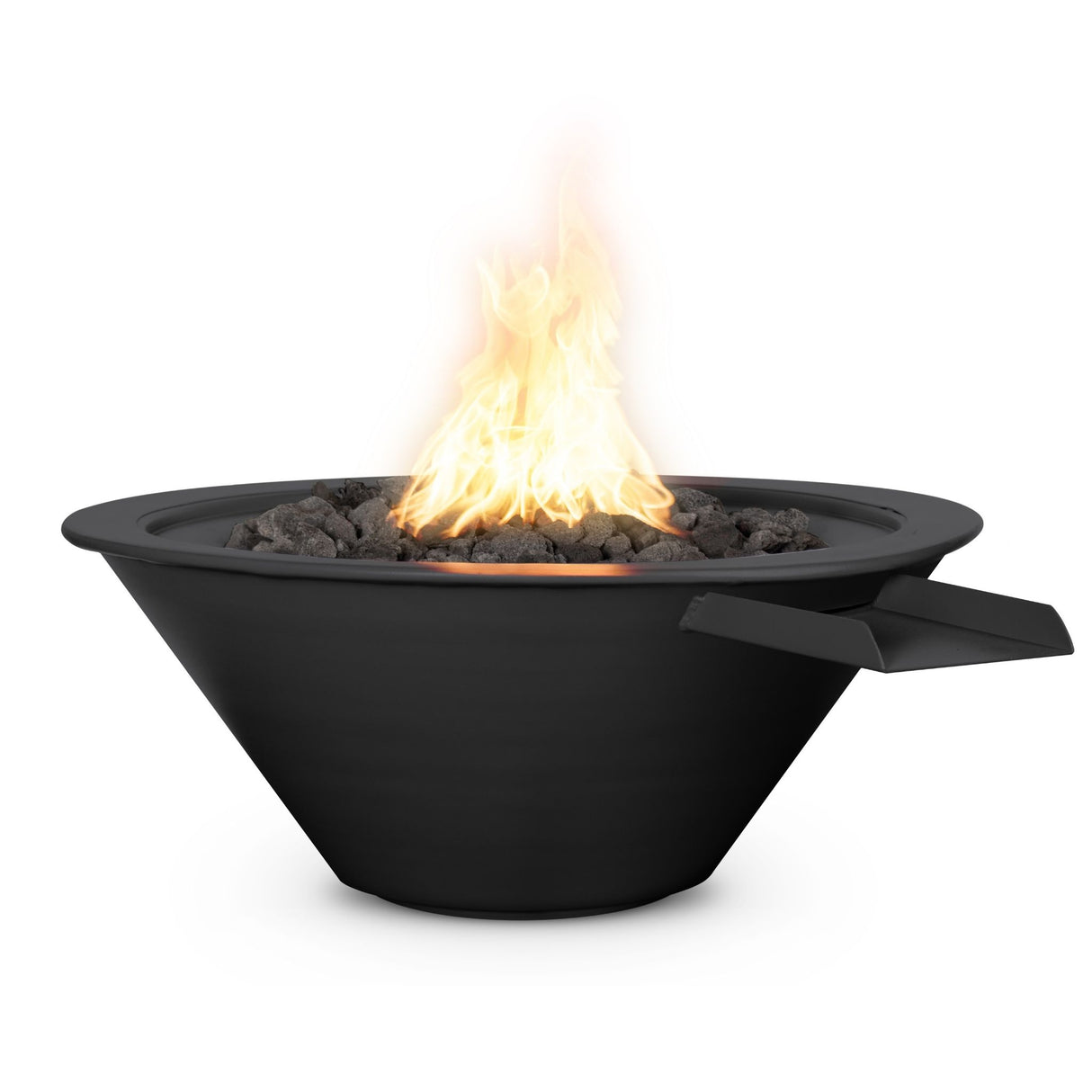 The Outdoor Plus Cazo Powdercoated Steel Fire & Water Bowl plus Free Cover