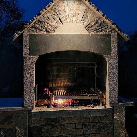 Tagwood BBQ Insert Style Argentine Santa Maria Wood Fire & Charcoal Gaucho Grill without firebricks | BBQ09SS -