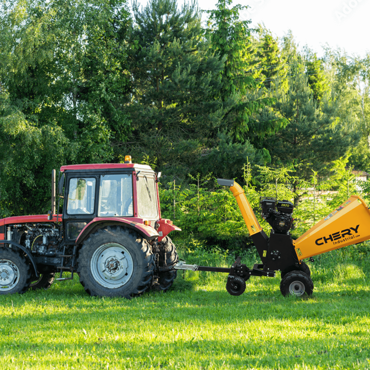 6" 15 HP 420cc Gas Powered Wood Chipper