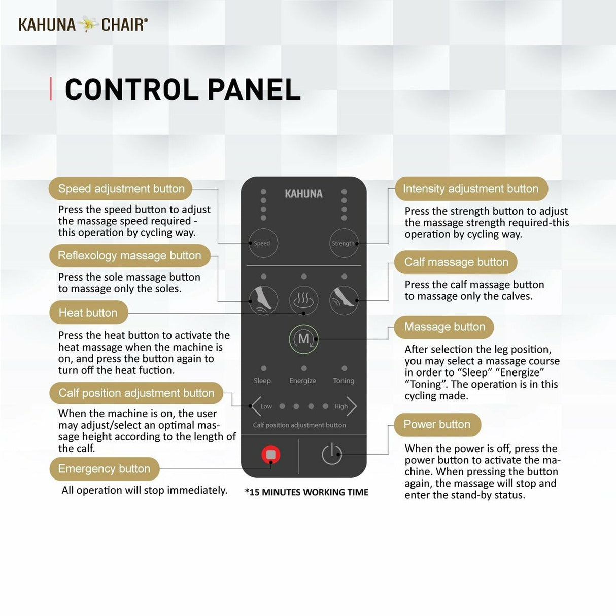 Kahuna FLM888 - Foot and Leg Massager