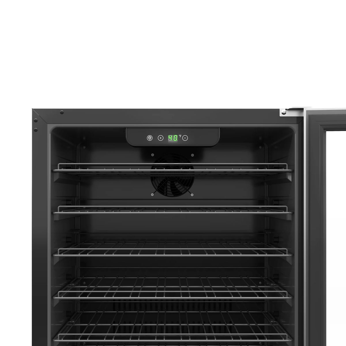 23.4 in. Stainless Steel, Glass-Door Built-In Refrigerator and Beverage Cooler, 5 Cu. ft.