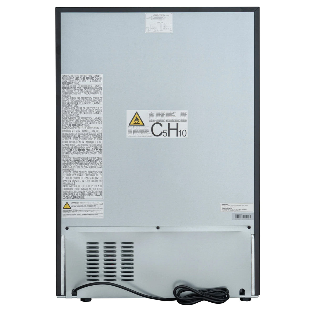24 in. Panel Ready Compact Refrigerator, 5 cu. ft. in Black