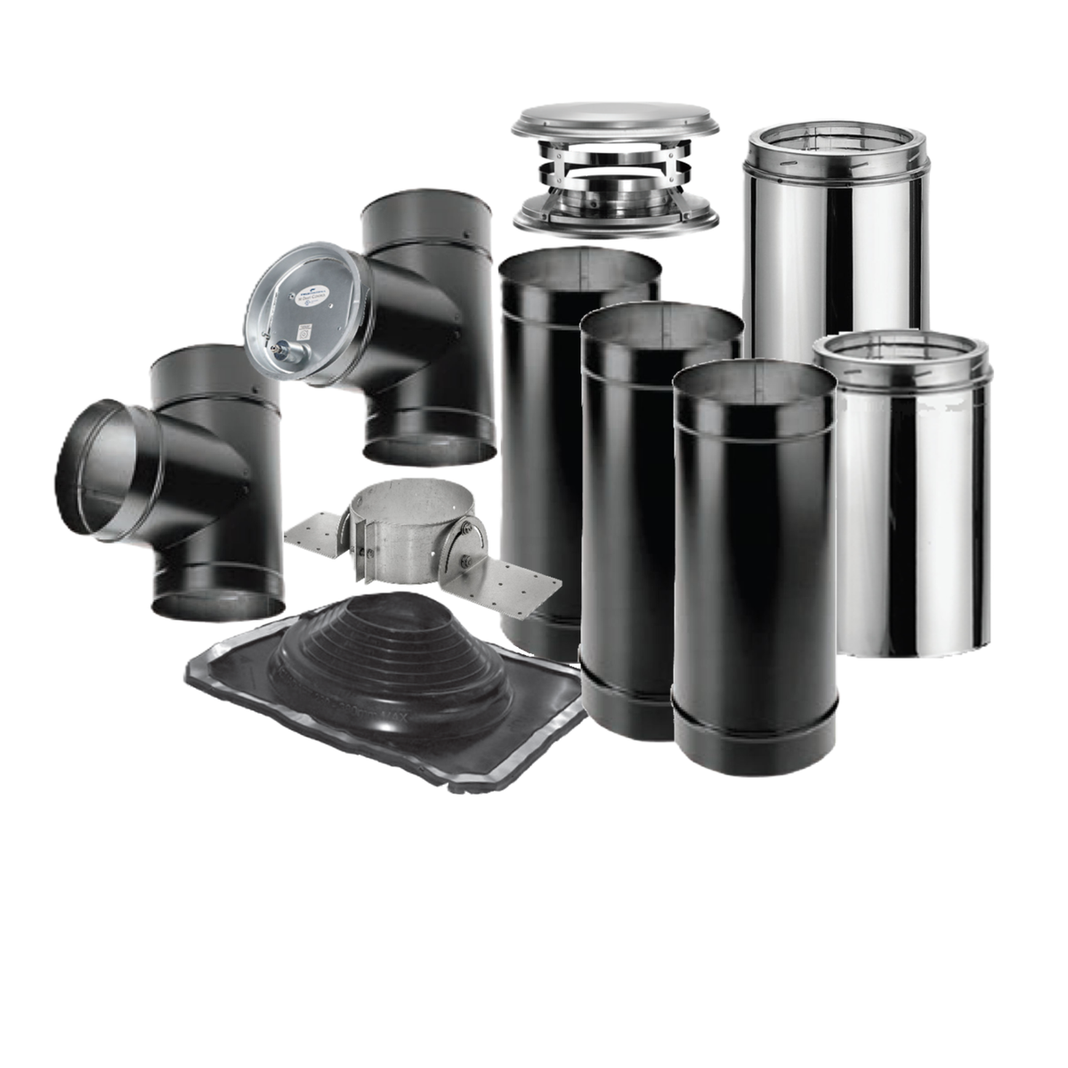 Lanair 8 in Roof Chimney Kit 81102010