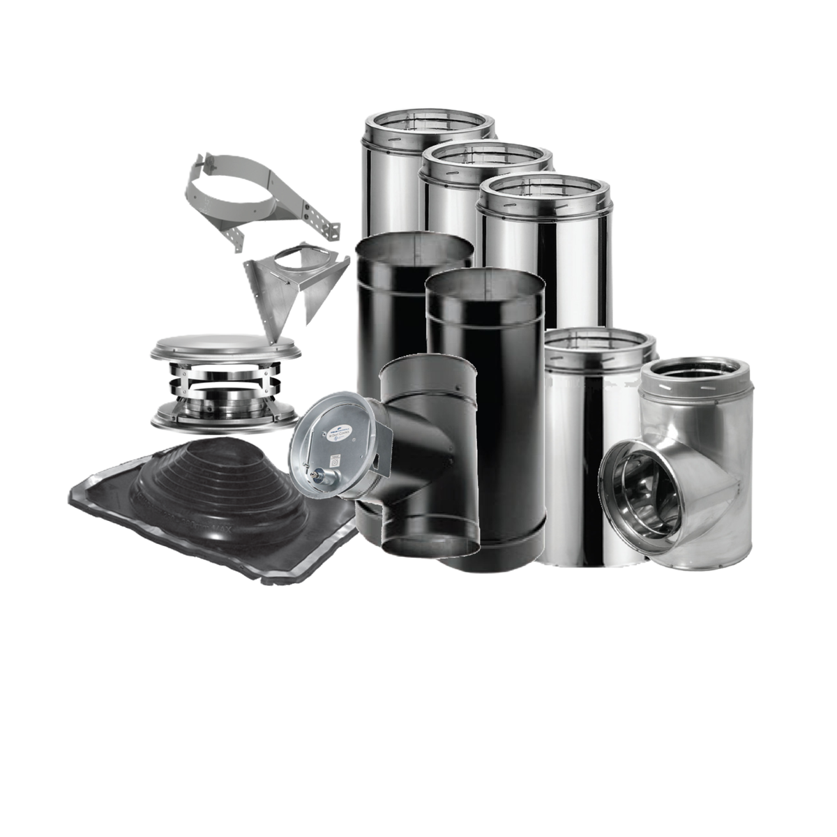 Lanair 6 in Wall Chimney Kit 81102011