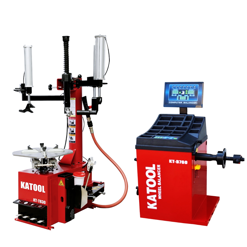 Katool KT-T830 Tire Changer with Wheel Balancer KT-B760 Combo