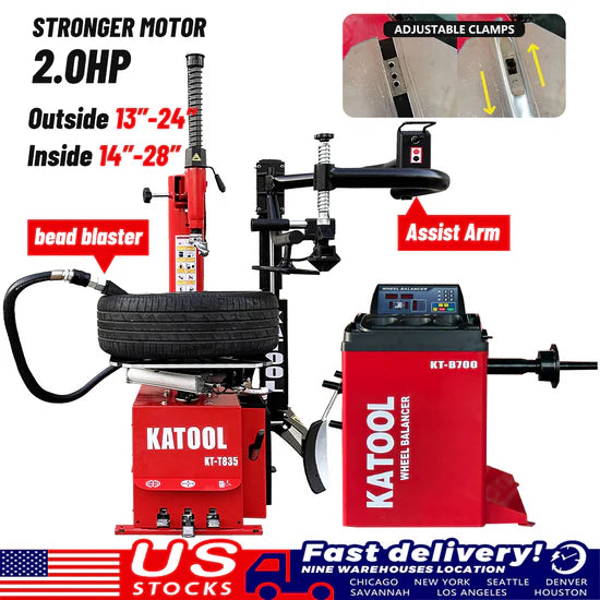 Katool Tire Changer T835 & Wheel Balancer B700