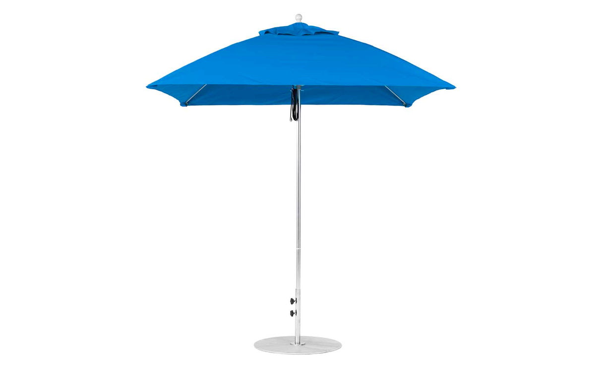 Ledge Lounger Essential Fiberglass Umbrella - 7.5' Square Pulley