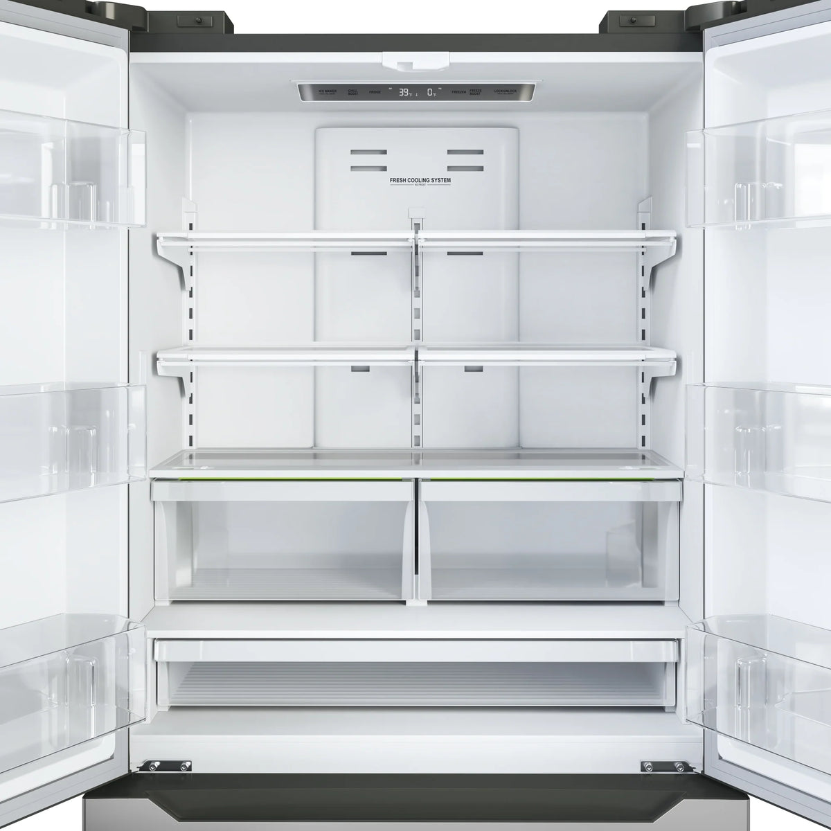 KoolMore 22.5 Cu. ft. French Door Refrigerator, Deep Freezer, 4 Door Stainless-Steel Fridge