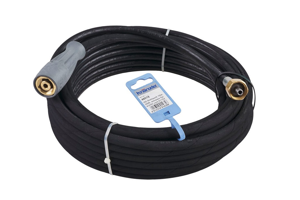 Kränzle 3045 PSI High-Pressure Hose 50 ft with 22 mm Female and Hose Reel Fitting K1122TST K2017T K2020T | PN 9748015