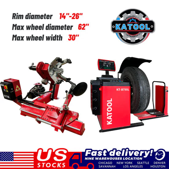 Katool KT-T160 Tire Changer Machine & KT-B795 Wheel Balancer Combo