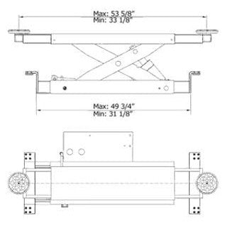 AMGO J5H Manual Rolling Jack 5,000 lbs. Capacity