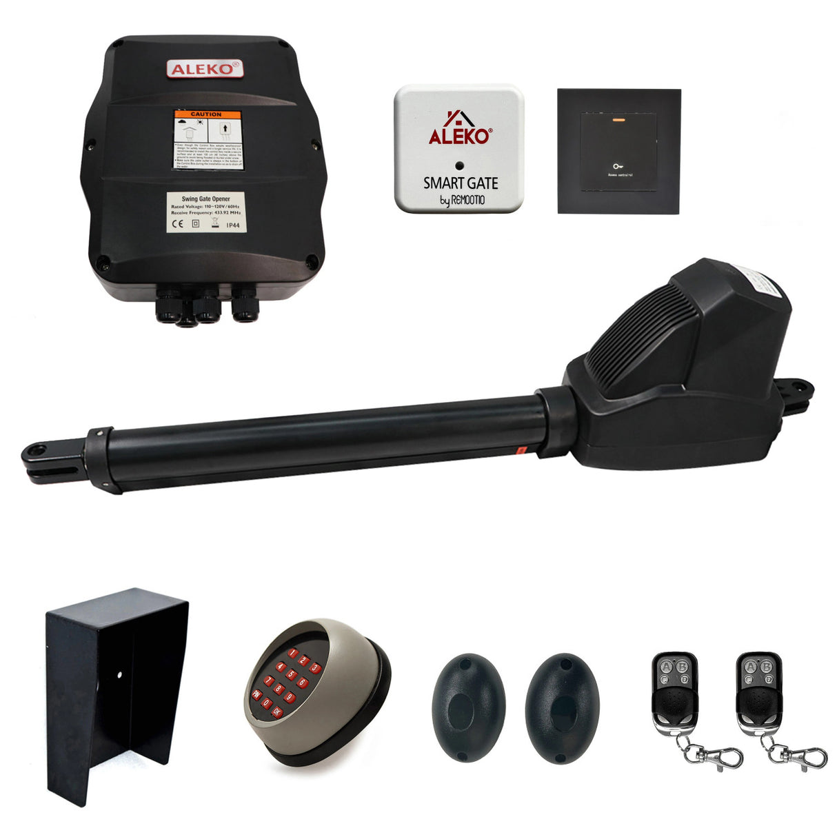 Aleko Smart Single Swing Gate Operator - AS600 AC/DC - Accessory Kit ACC5