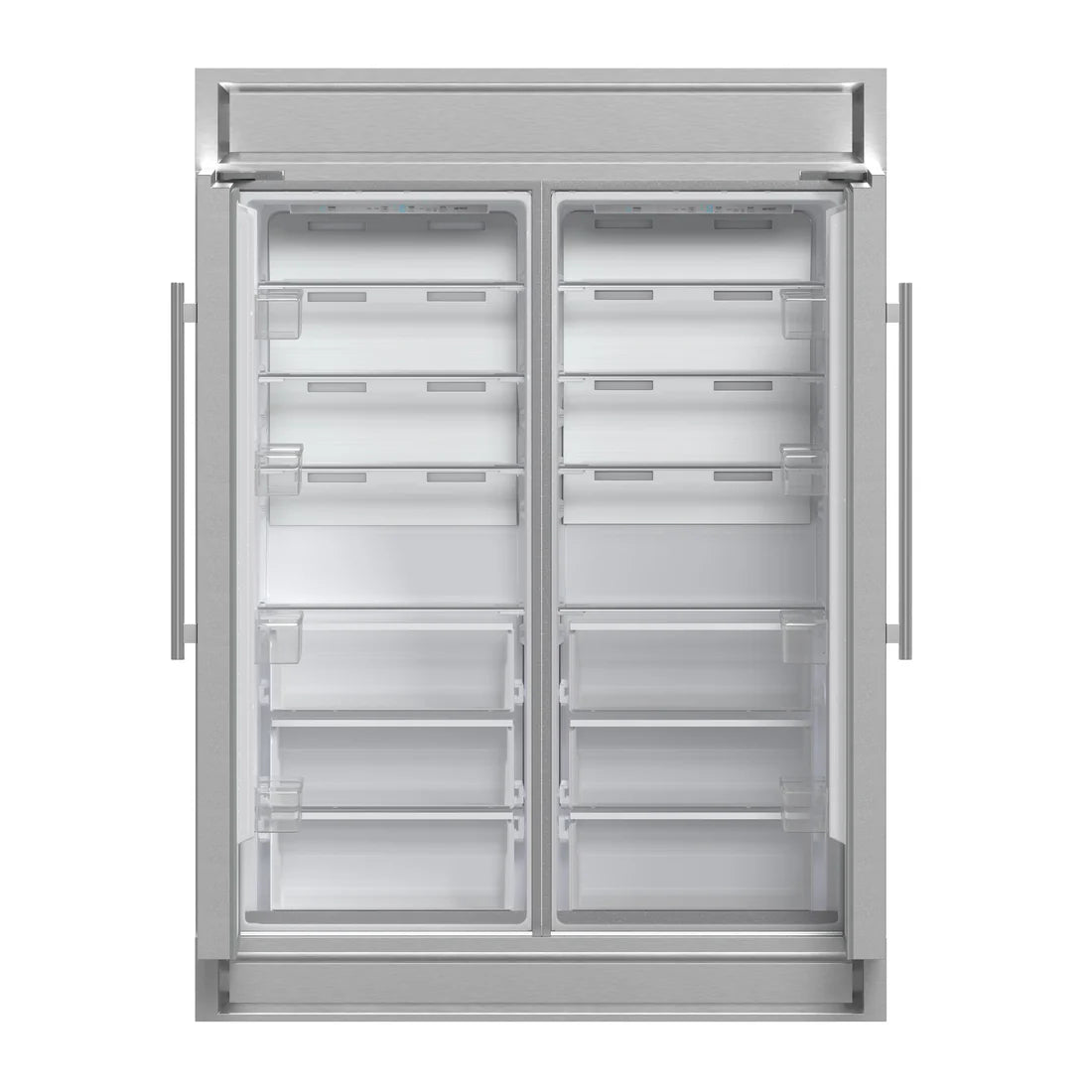 FORNO Maderno 60" 27.2 cu.ft. Convertible Refrigerator and Freezer with Modern Trim Kit, FFFFD1722-60S