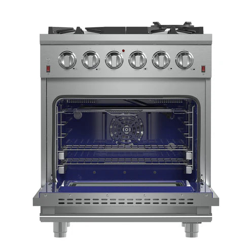 FORNO Massimo 30″ 4.32 cu. ft. Freestanding Gas Range with 5 Burners, FFSGS6239-30