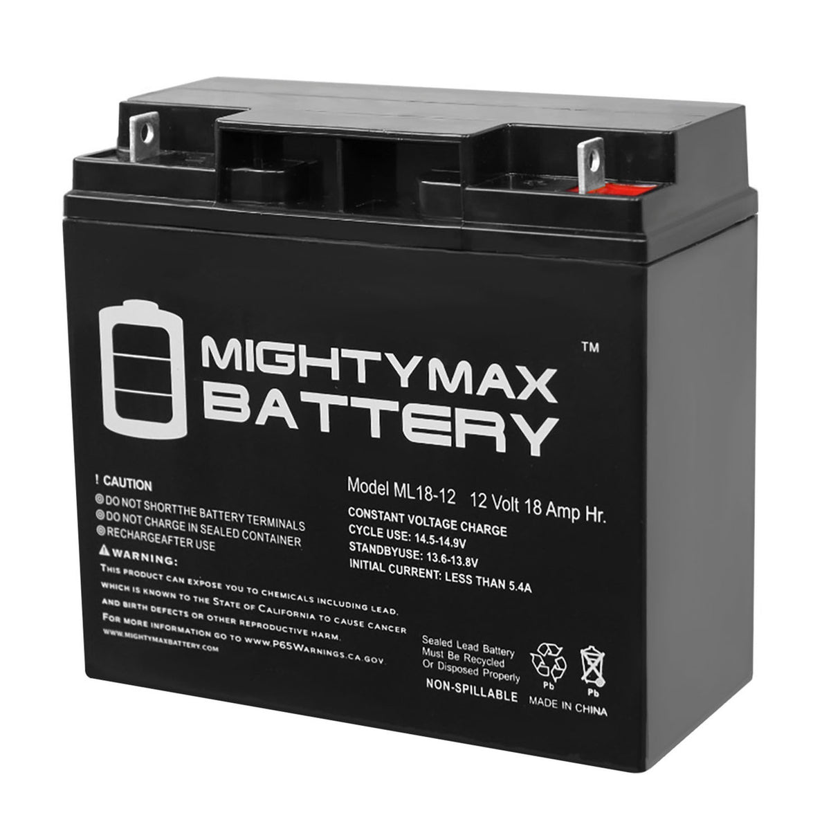 Aleko Battery for Gate Opener - 18AH - Set of 2
