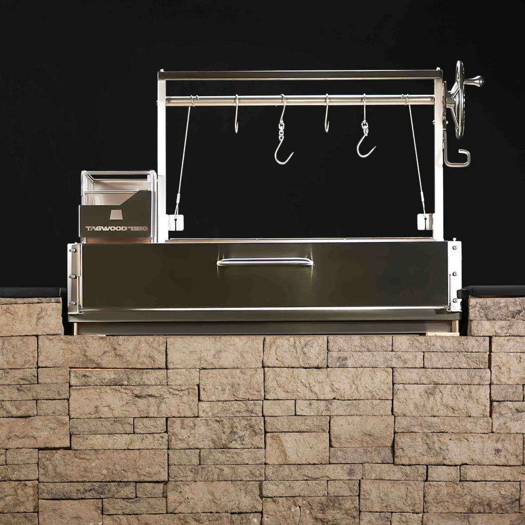 Tagwood BBQ Santa Maria Argentine Wood Fire & Charcoal Gaucho Grill Built in | BBQ05SS--