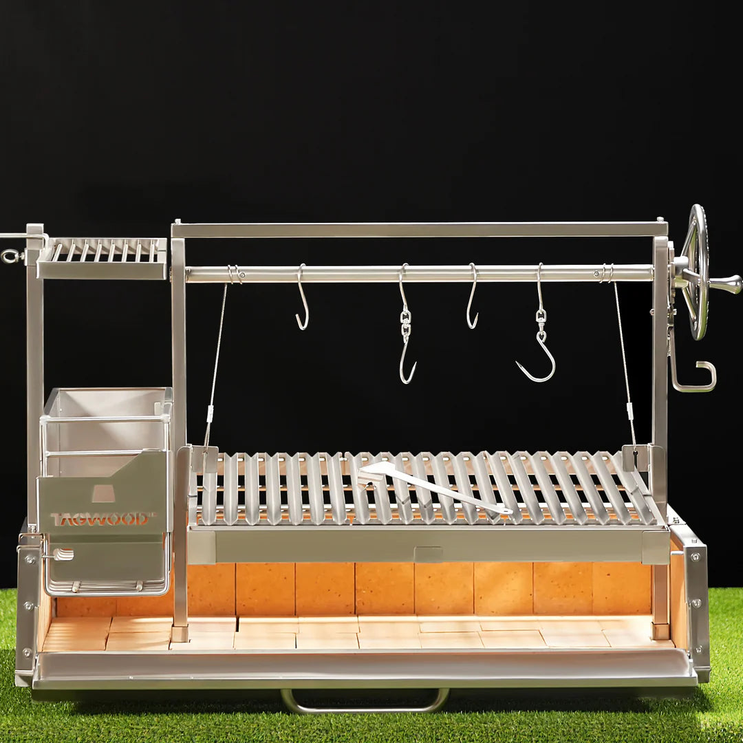 Tagwood BBQ Santa Maria Argentine Wood Fire & Charcoal Gaucho Grill Built in | BBQ05SS--