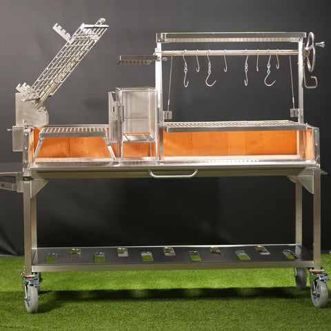 Premium XL Stainless Steel Charcoal Grill Tagwood BBQ26SS - 2600 sq. in. of Grilling Space
