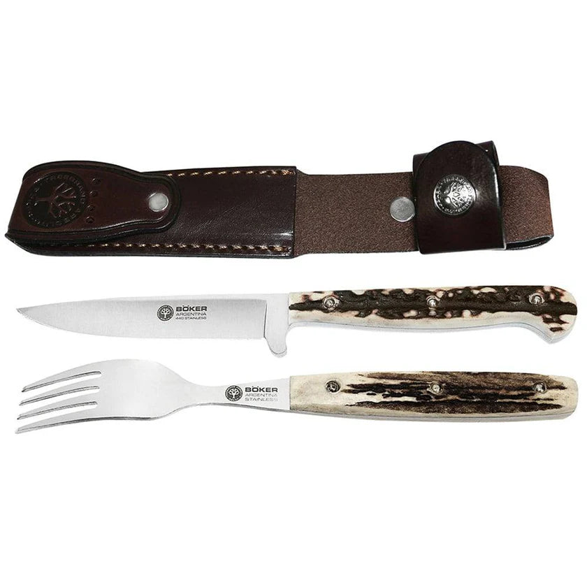 Tagwood BOKER Fork and Knife Set | KF07