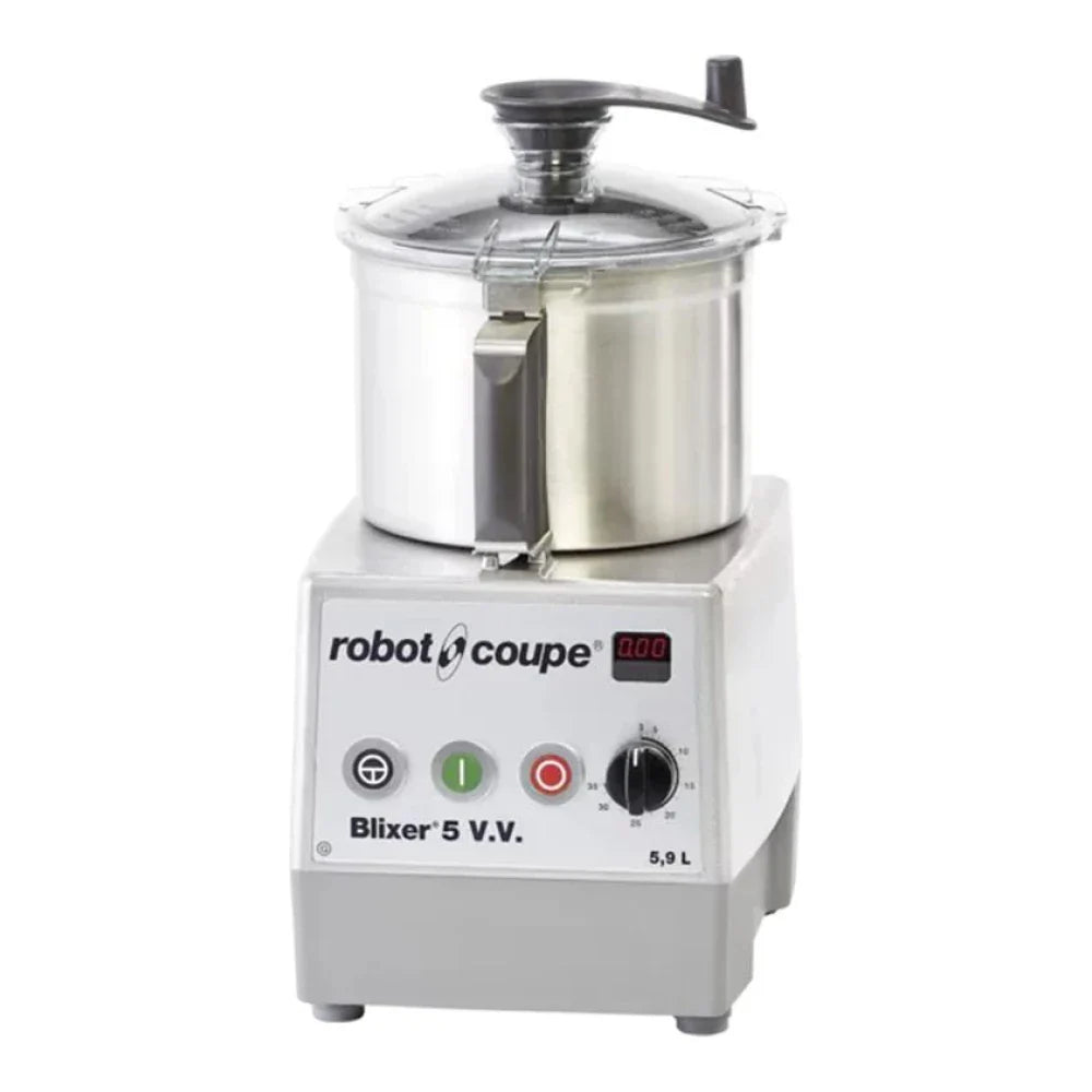 Robot Coupe BLIXER5VV Stainless Steel 5.5 L Batch Bowl Food Processor, 120 V, 2 hp
