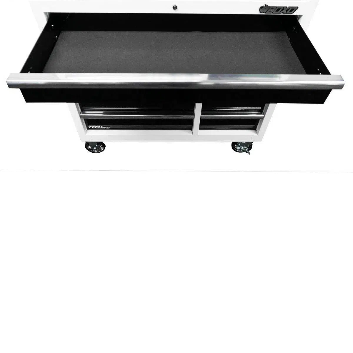 Boxo Tech Series | 41" 19-Drawer Rolling Tool Box | White