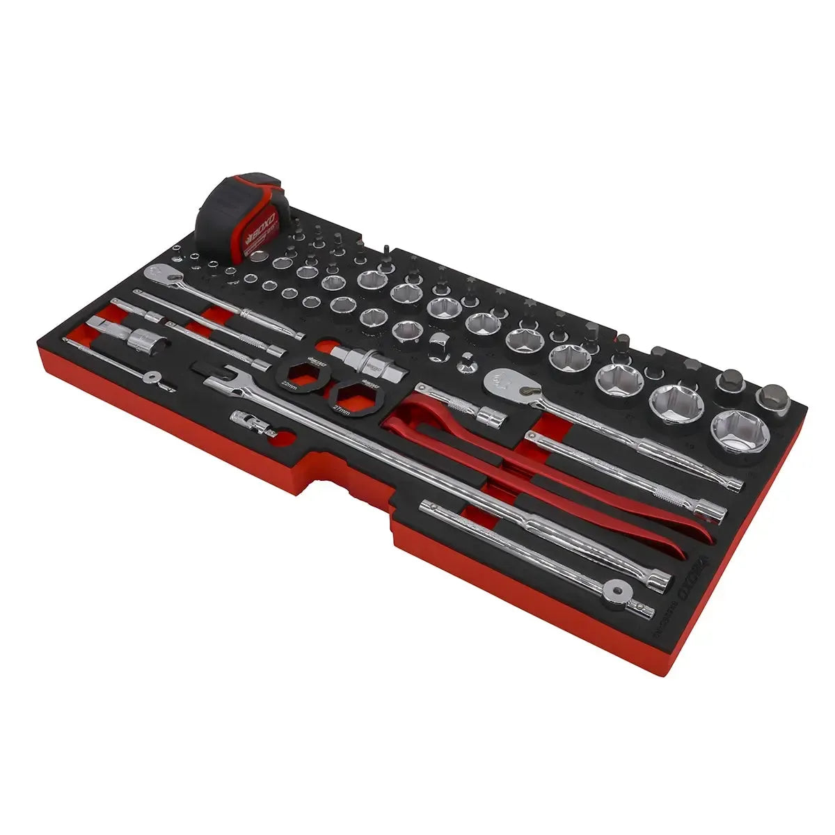 Boxo 103-Piece Metric MotoBox Tool Set for 3-Drawer Hand Carry Box