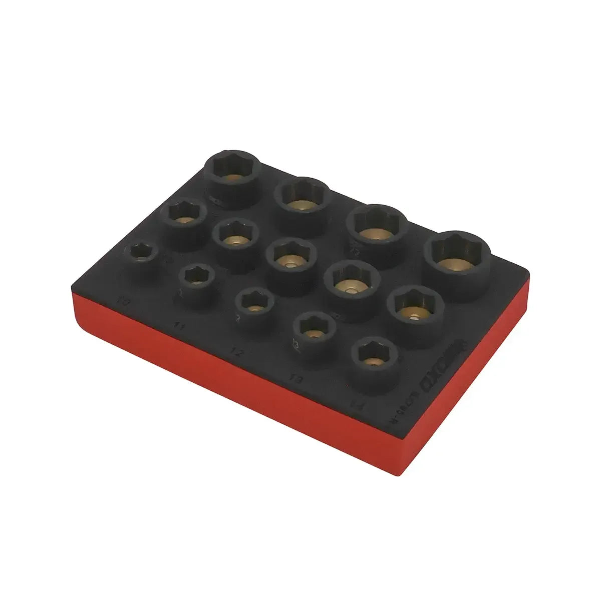 Boxo 14-Piece 1/2" Drive 6-Point Impact Magnetic Socket Set | 1/9 Drawer EVA Foam