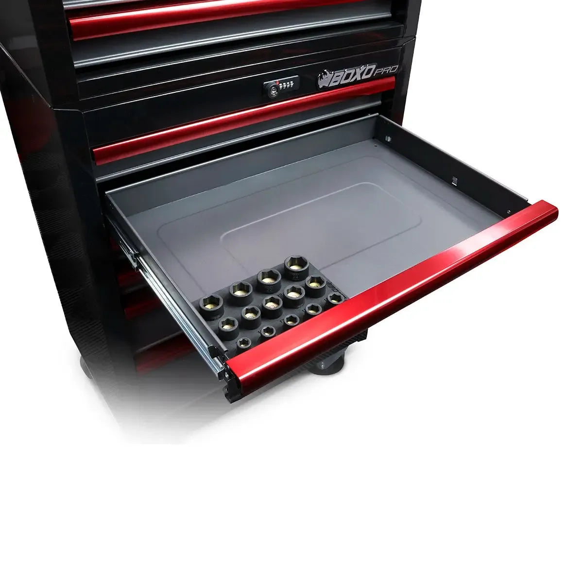 Boxo 14-Piece 1/2" Drive 6-Point Impact Magnetic Socket Set | 1/9 Drawer EVA Foam