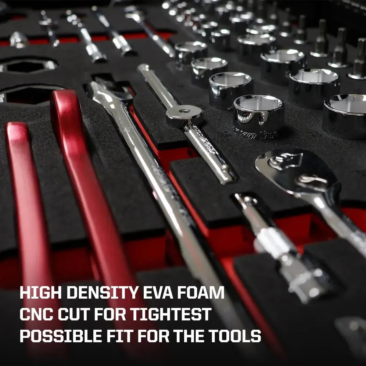 Boxo MotoBox | Ricky Carmichael 26" 5-Drawer Portable Tool Box with 103-Piece Metric Motorcycle Tool Set