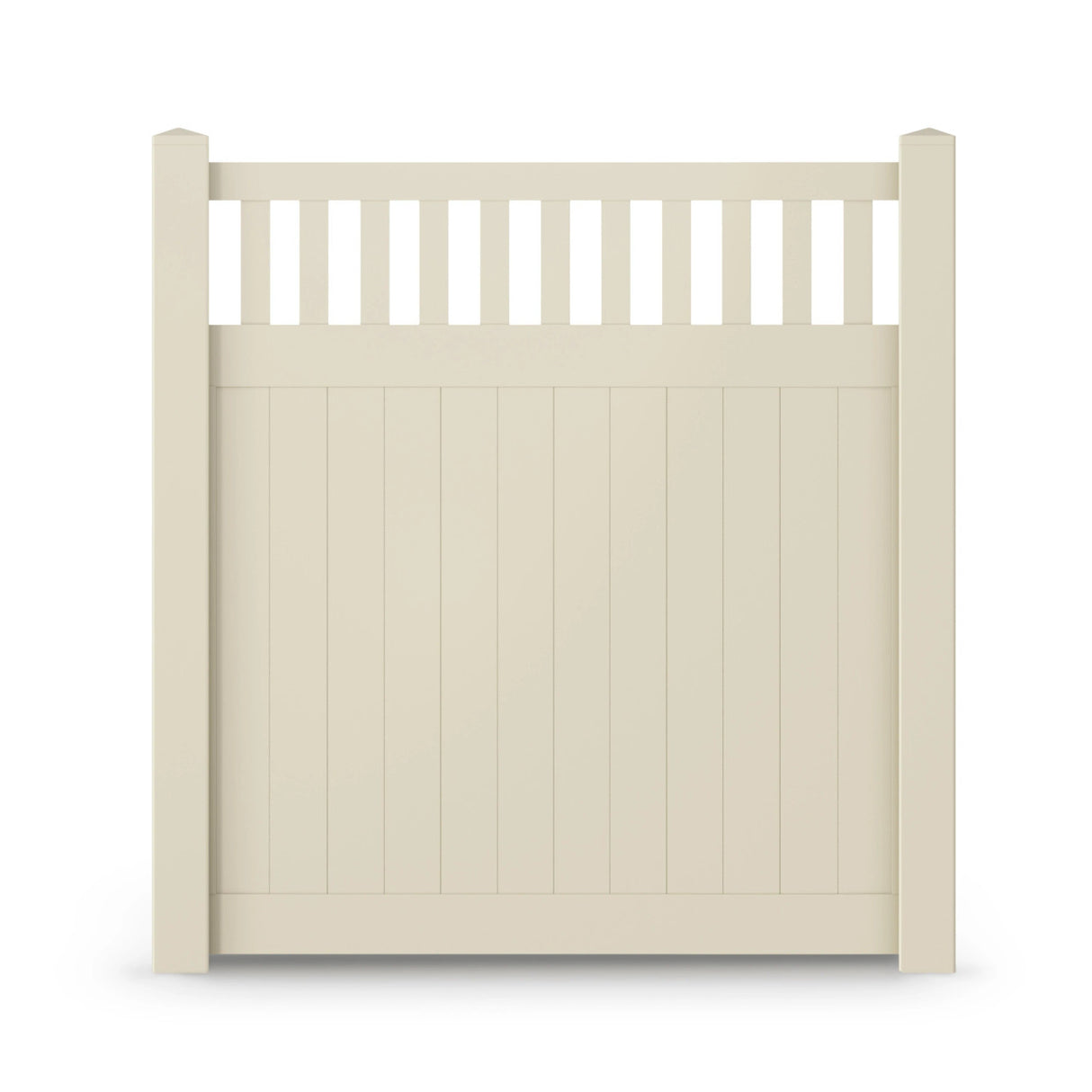 Aleko 6’ x 6’ Vinyl Semi-Private Fence – Sand - Denver Series