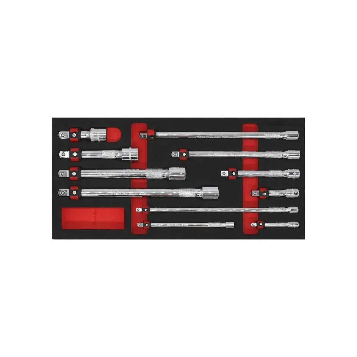 Boxo 11-Piece Master Quick Release Locking Extension Bar Set | 1/3 Drawer EVA Foam