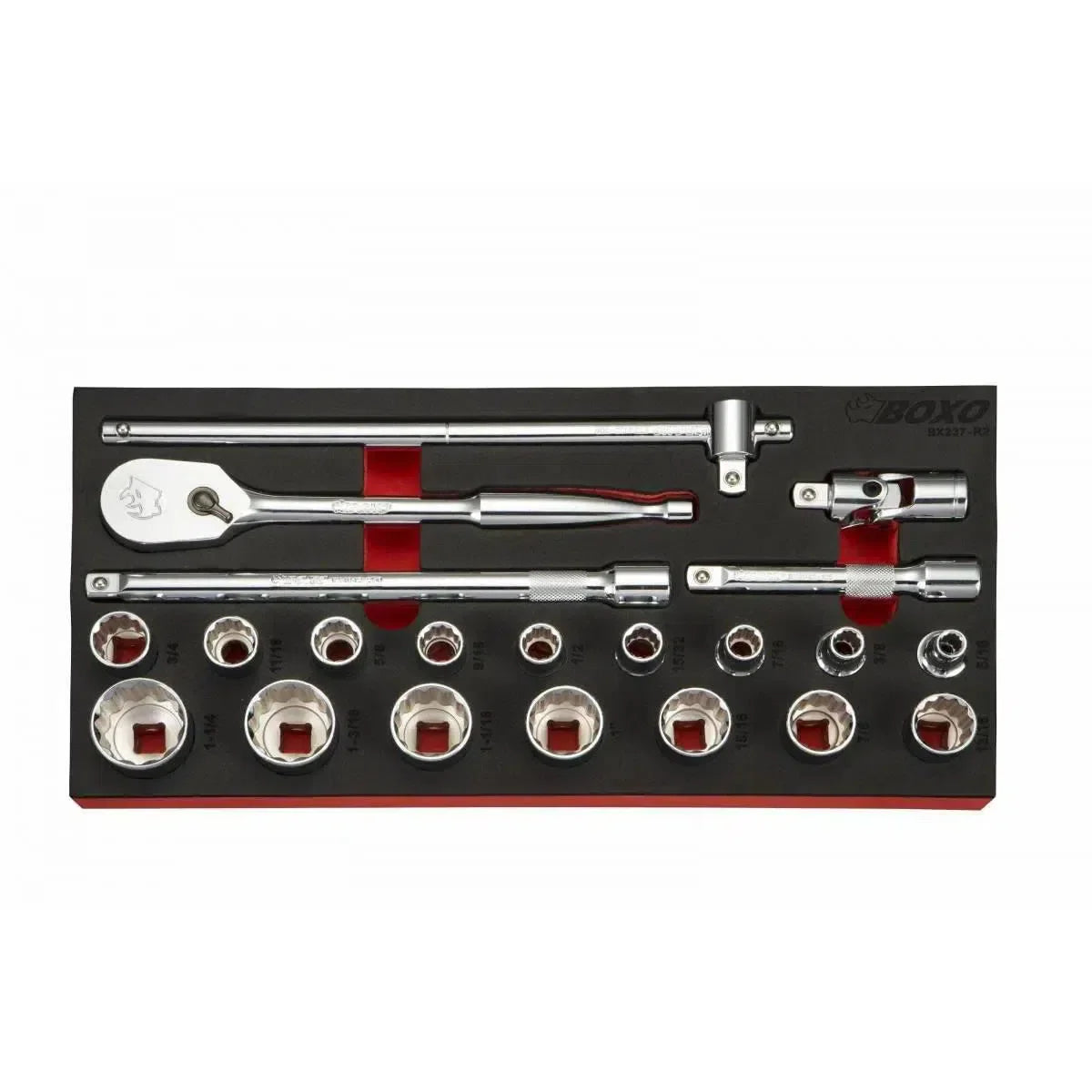 Boxo SAE 12-Point Master Tool Set | Advanced, 186-Pieces
