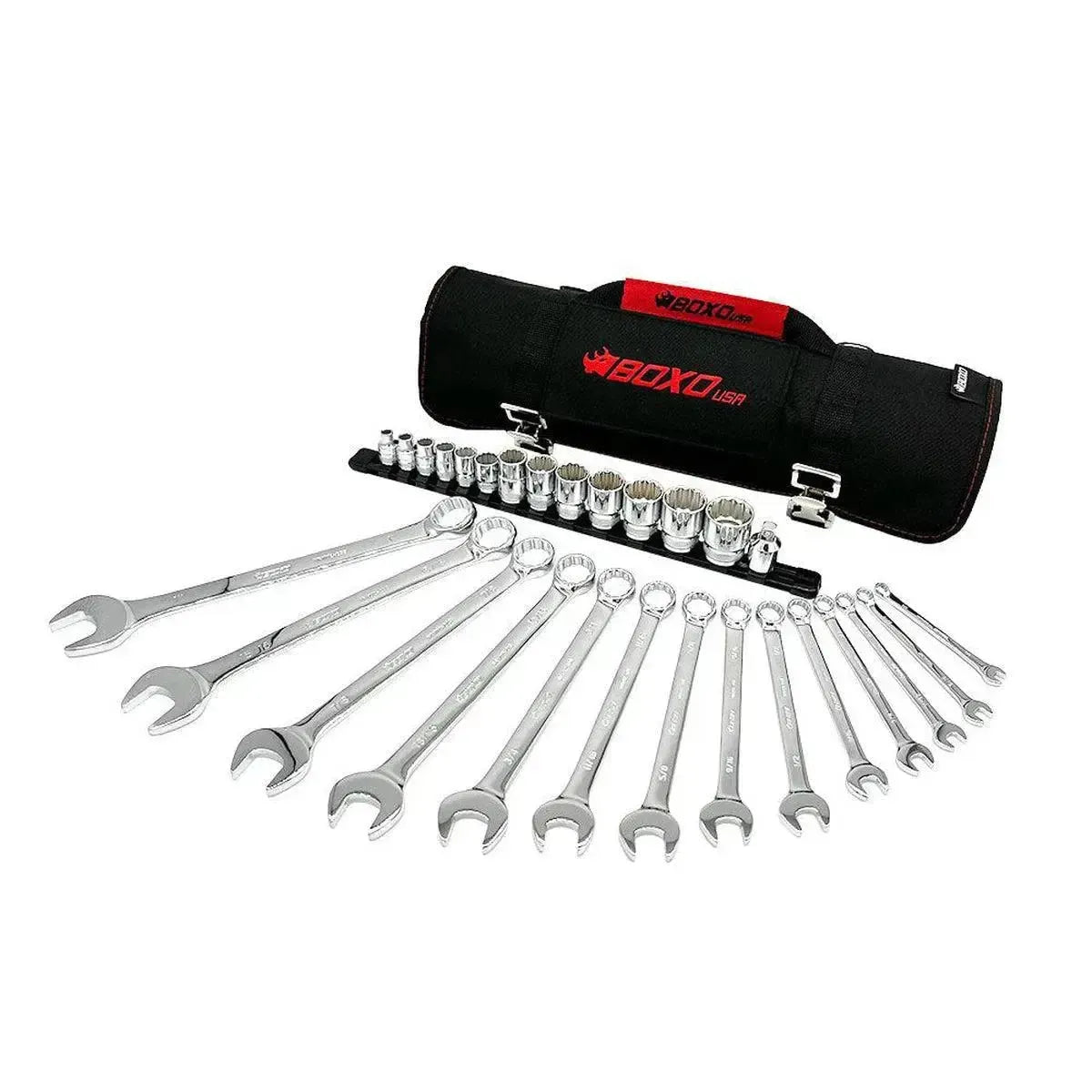 Boxo 28-Piece SAE Tool Roll