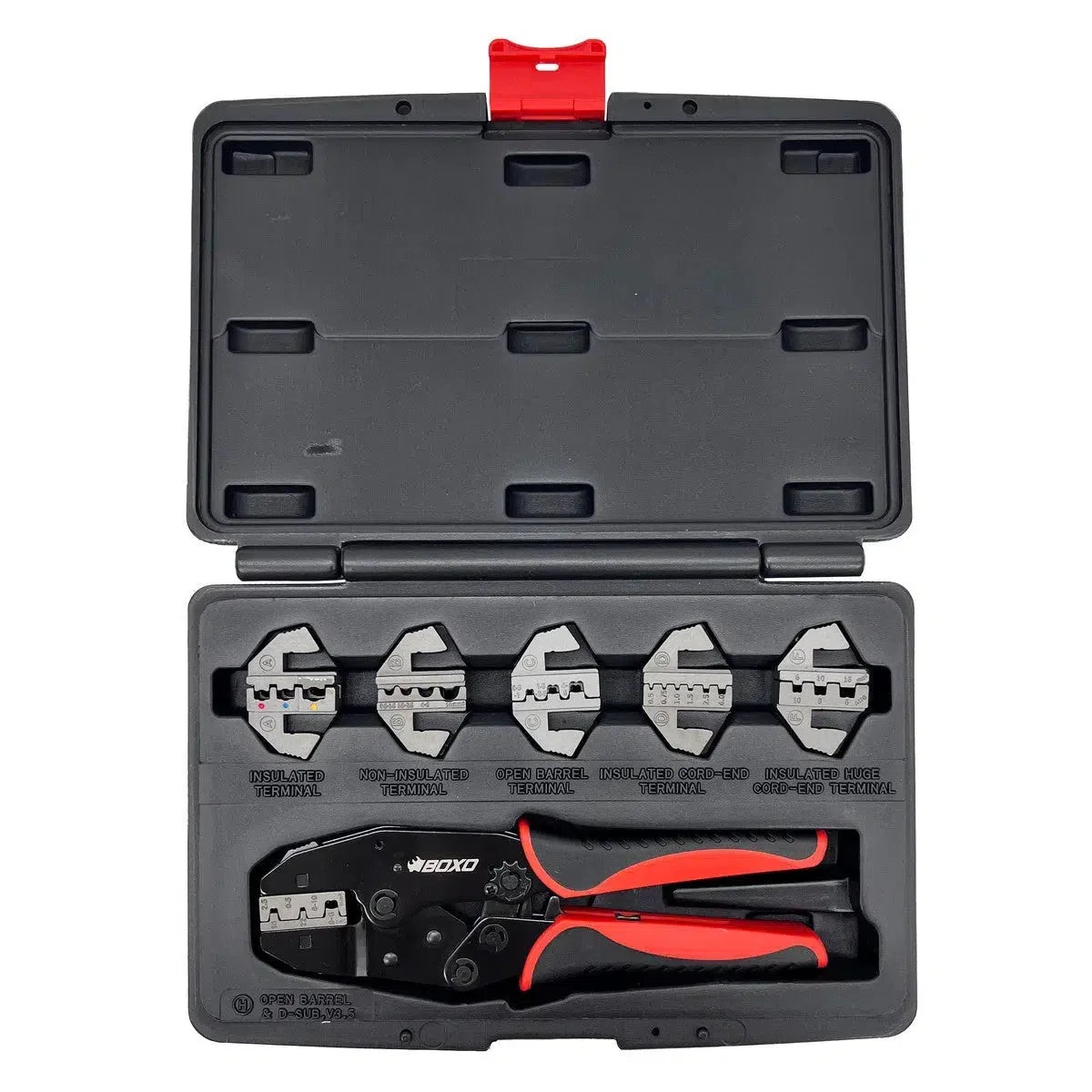 Boxo 7-Piece Interchangeable Head Wire Crimper Kit