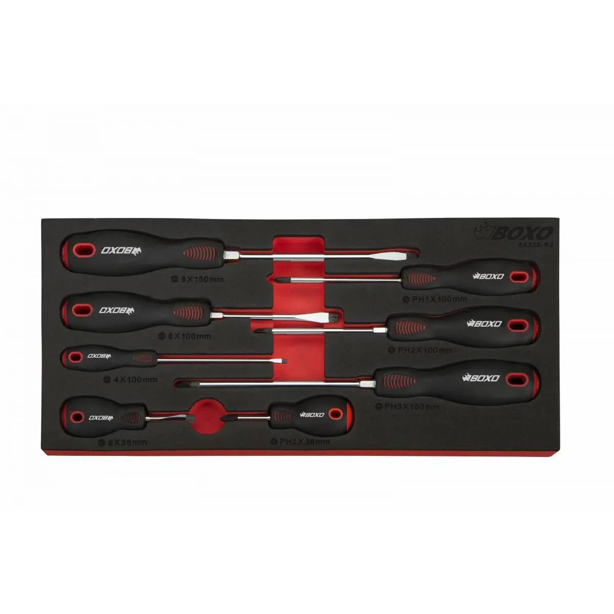 Boxo 8-Piece Screwdriver Set | 1/3rd EVA Foam
