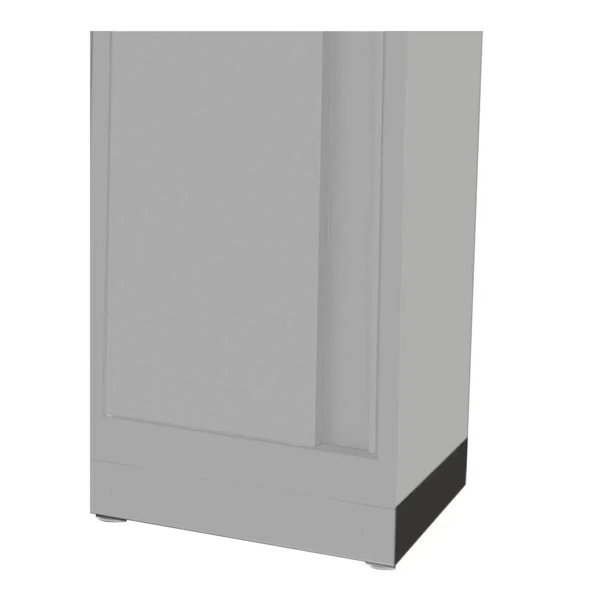 Boxo Bottom Side Panel for Wall Cabinet, Dark Grey 19-11/16" D