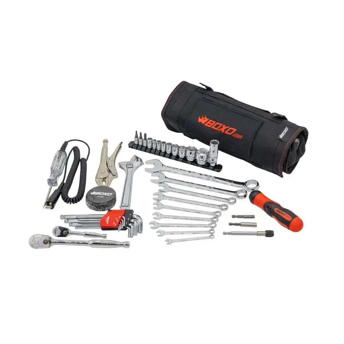 Boxo Motorcycle Roll | 48-Piece Motorcycle Tool Kit
