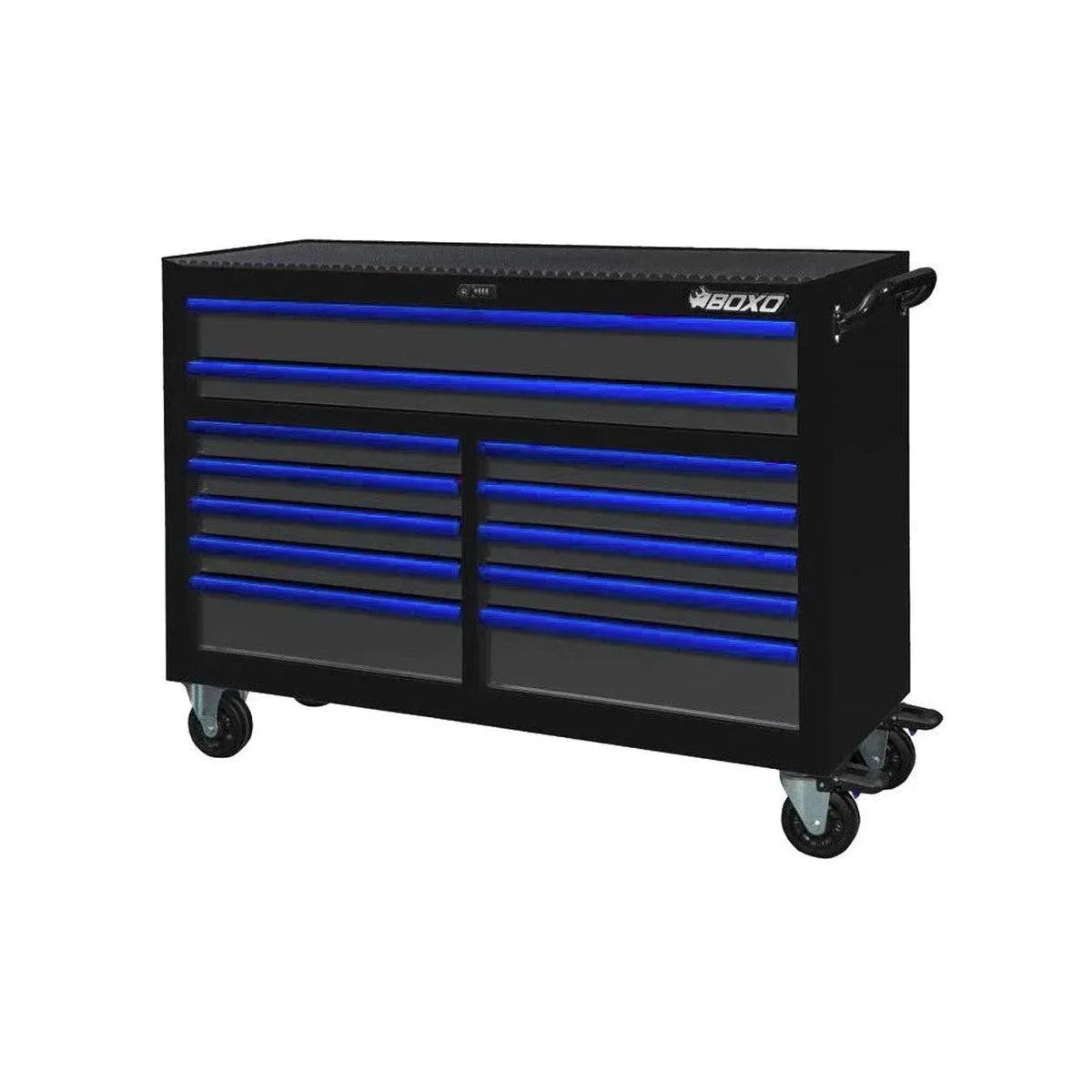 Boxo Pro Series | 53" 12-Drawer Rolling Tool Box