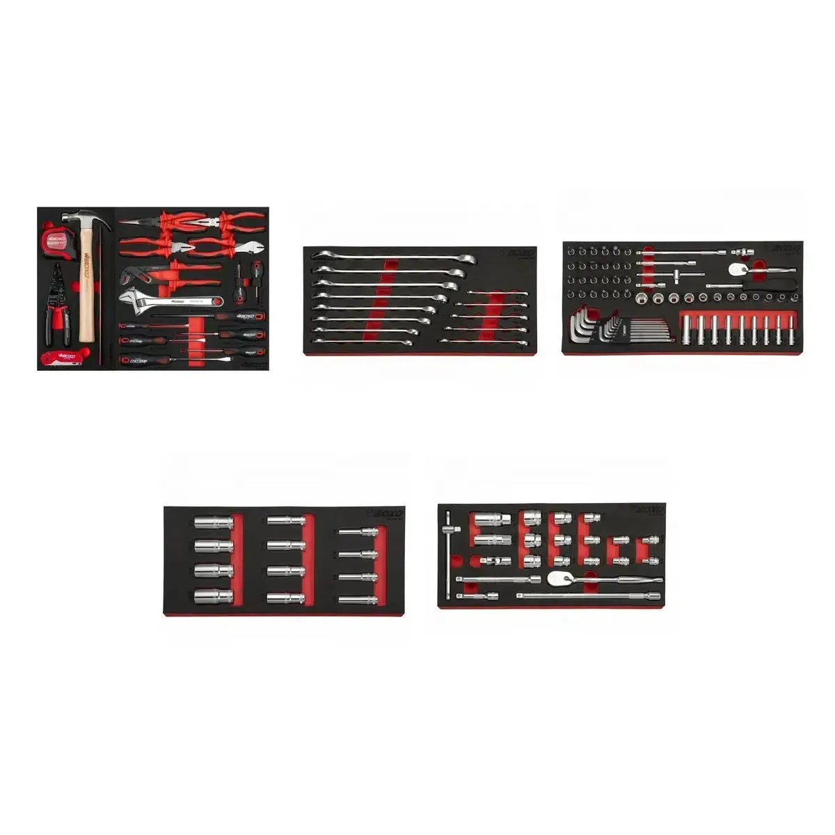 Boxo SAE 12-Point Master Tool Set | Starter, 130-Pieces
