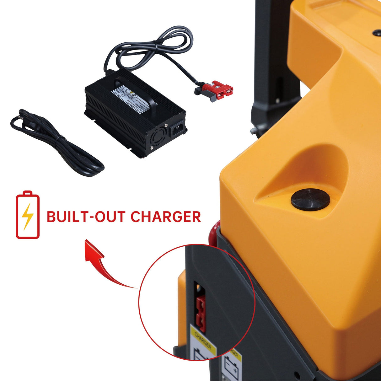 Apollolift Full Electric Pallet Jack With Emergency Key Switch 4400lbs Cap. 48" x27" Local Pick-Up A-1030
