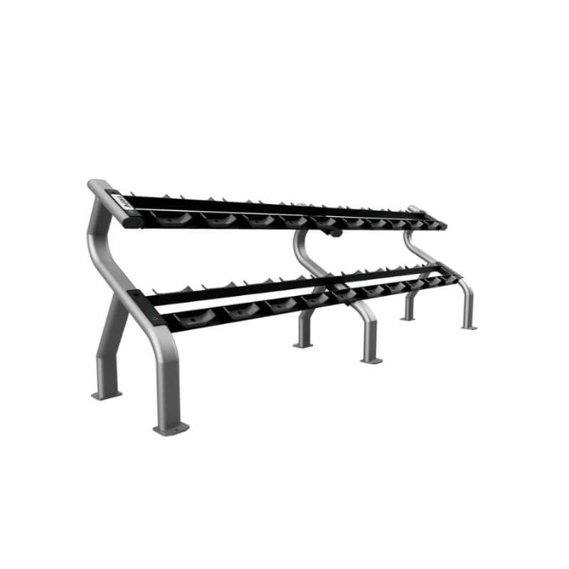 TROY COMMPAC-TSDU50 5-50 lb 12-Sided Urethane Dumbbell Set with Rack