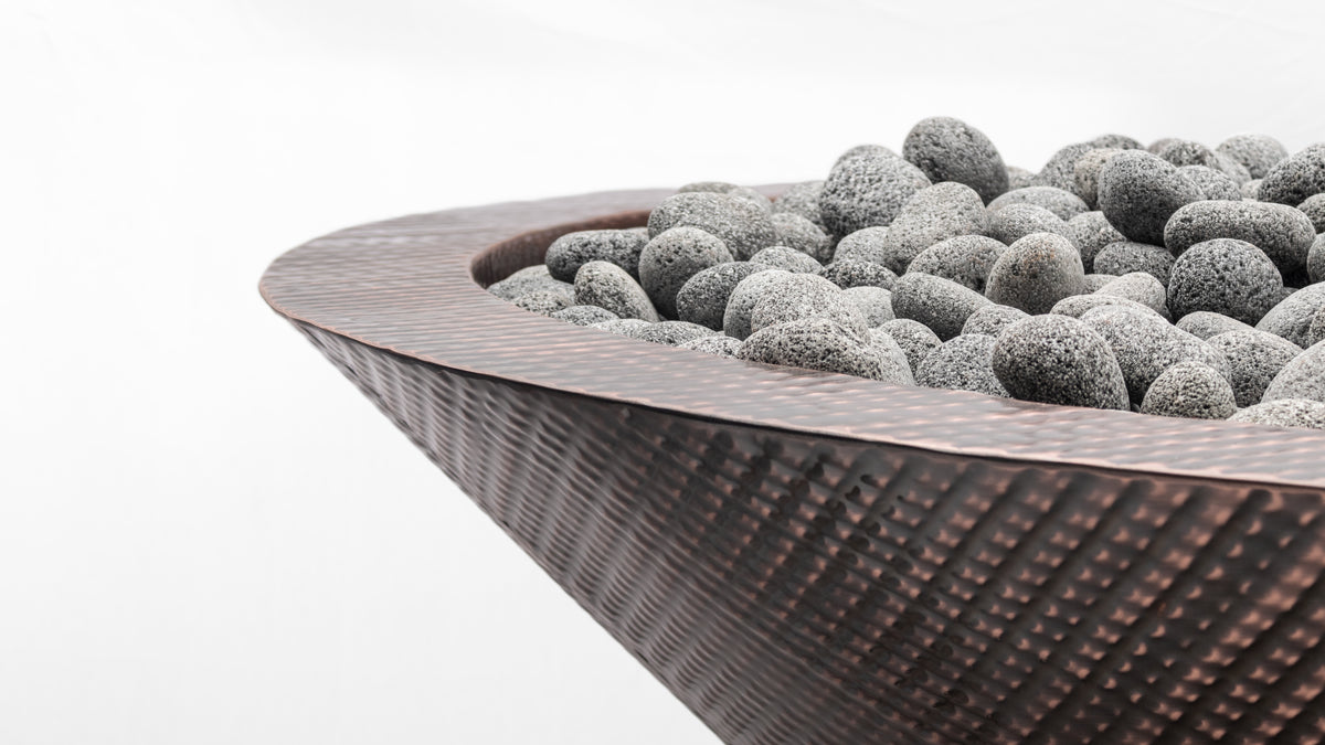 The Outdoor Plus Cazo Hammered Copper Fire Pit