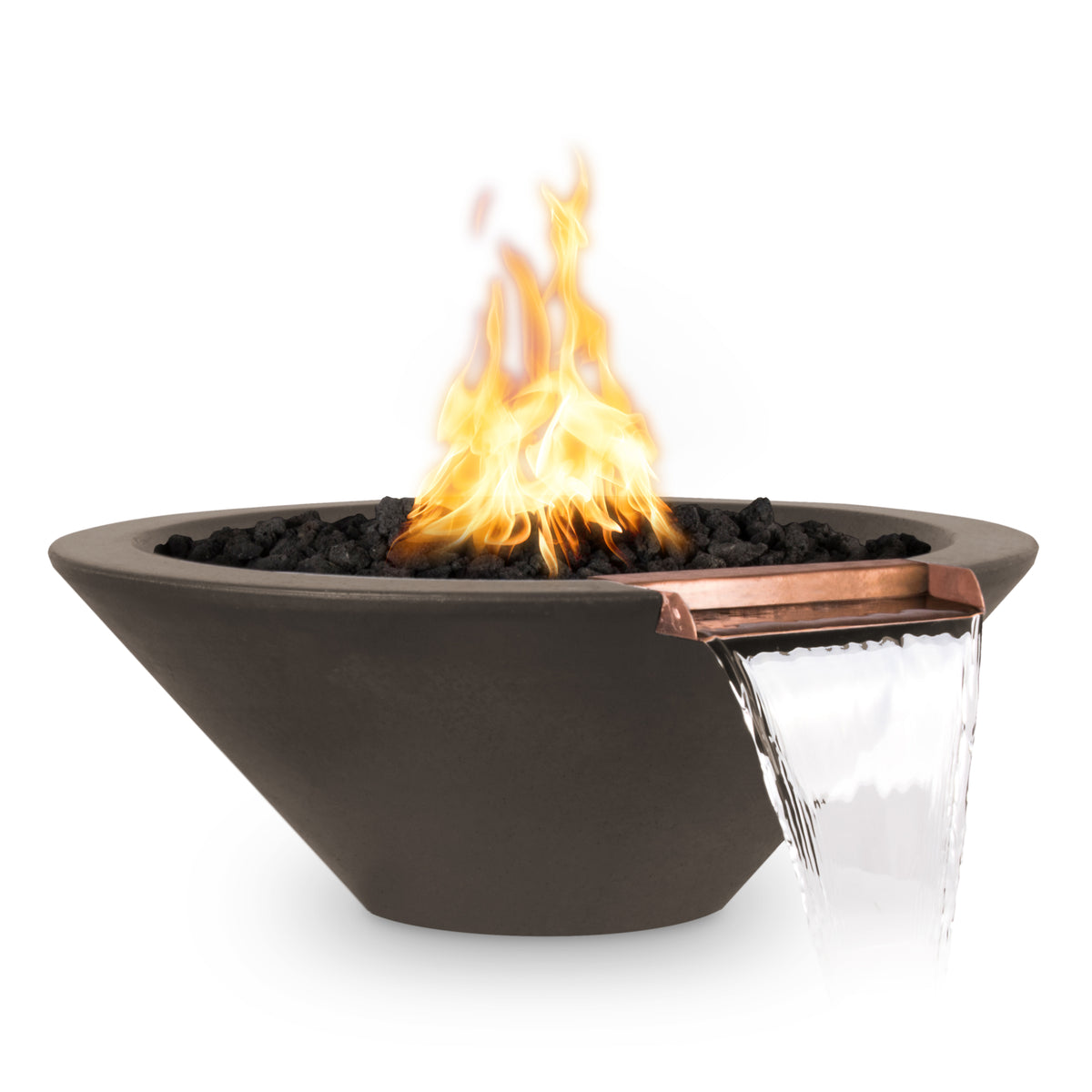 The Outdoor Plus Cazo Concrete Fire & Water Bowl plus Free Cover