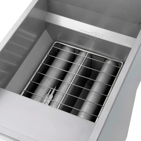 Forno Commerciale Propane Gas Deep Fryer, 3 Burners 90,000 BTU, 40 lbs Oil Capacity