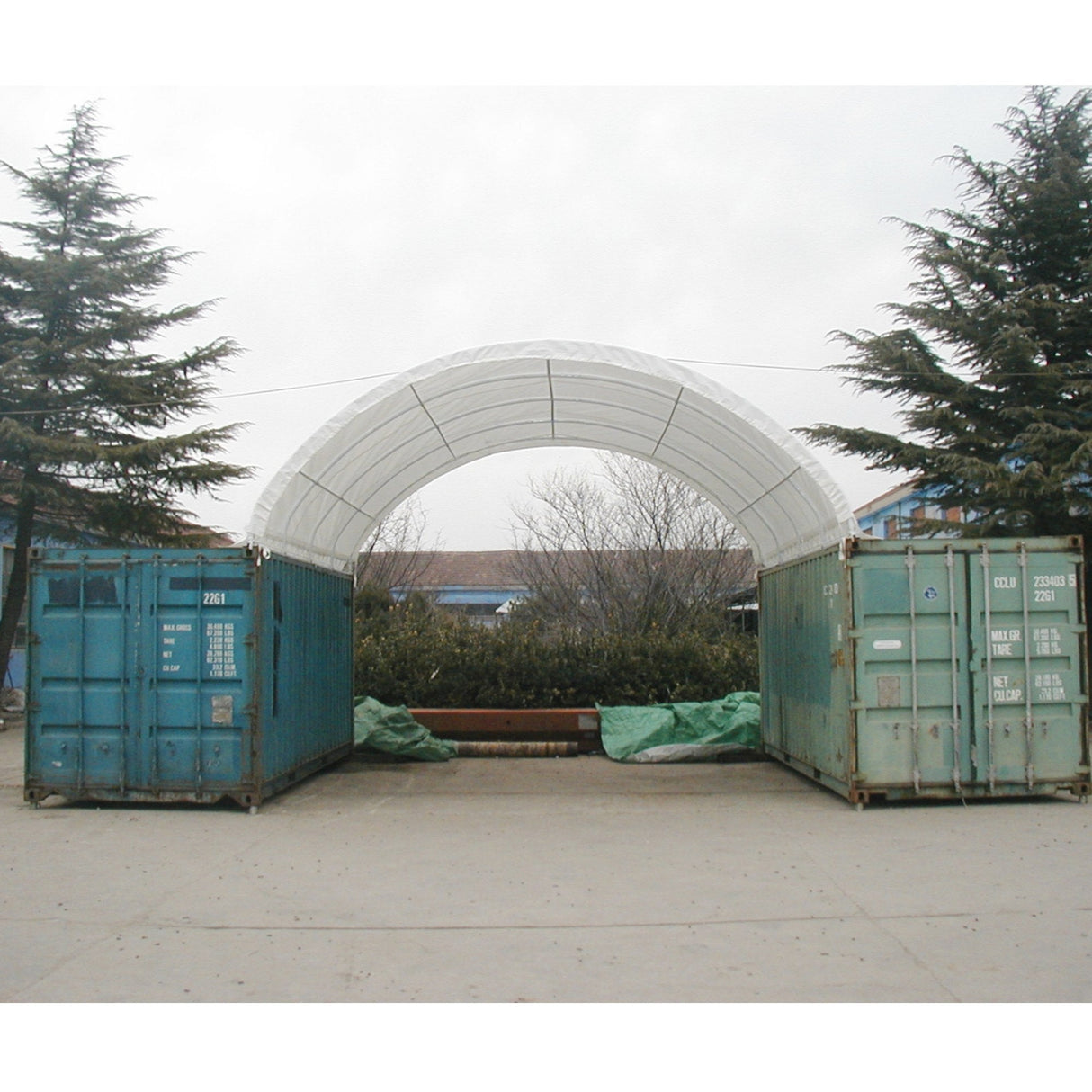 20'x20' Shipping Container Canopy Shelter
