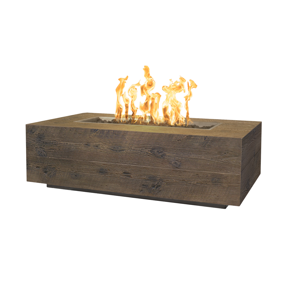 The Outdoor Plus Coronado Wood Grain Fire Pit